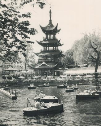 Looking very un-European, the pagoda-like pavilions of Copenhagen's Tivoli Gardens are a favorite with tourists