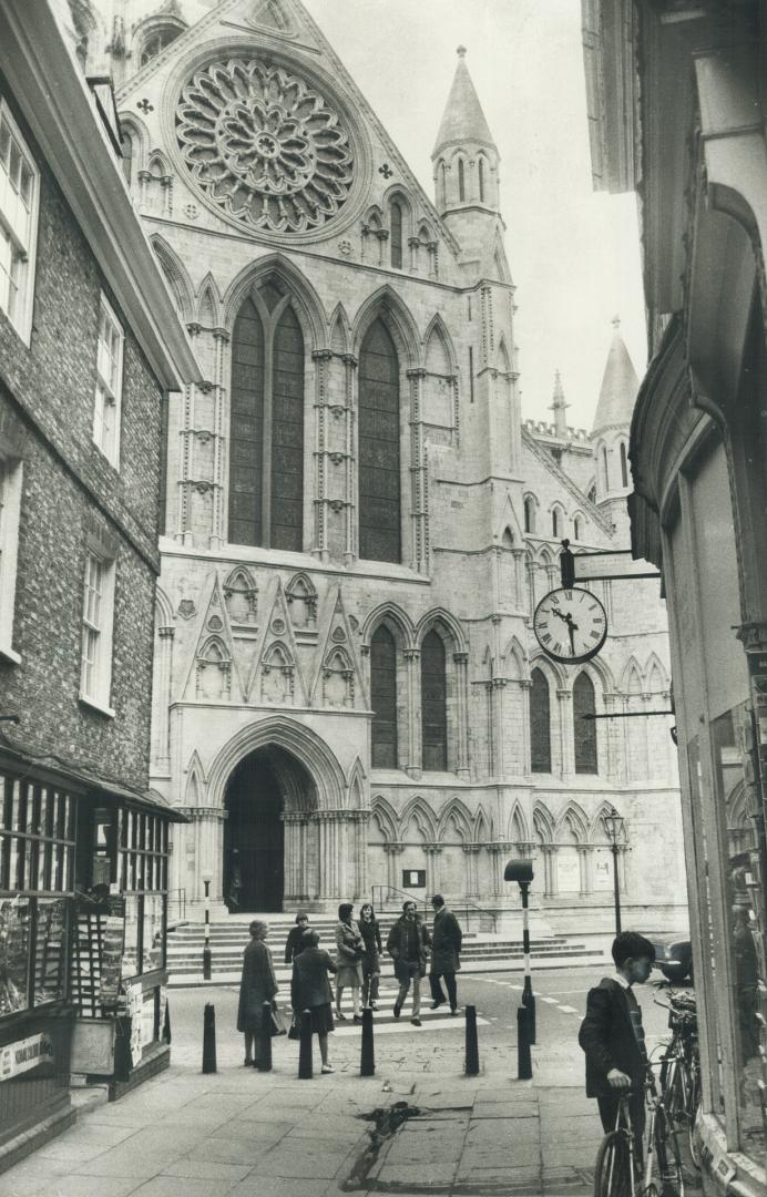 Historic York Minster as it looked before 1984 fire
