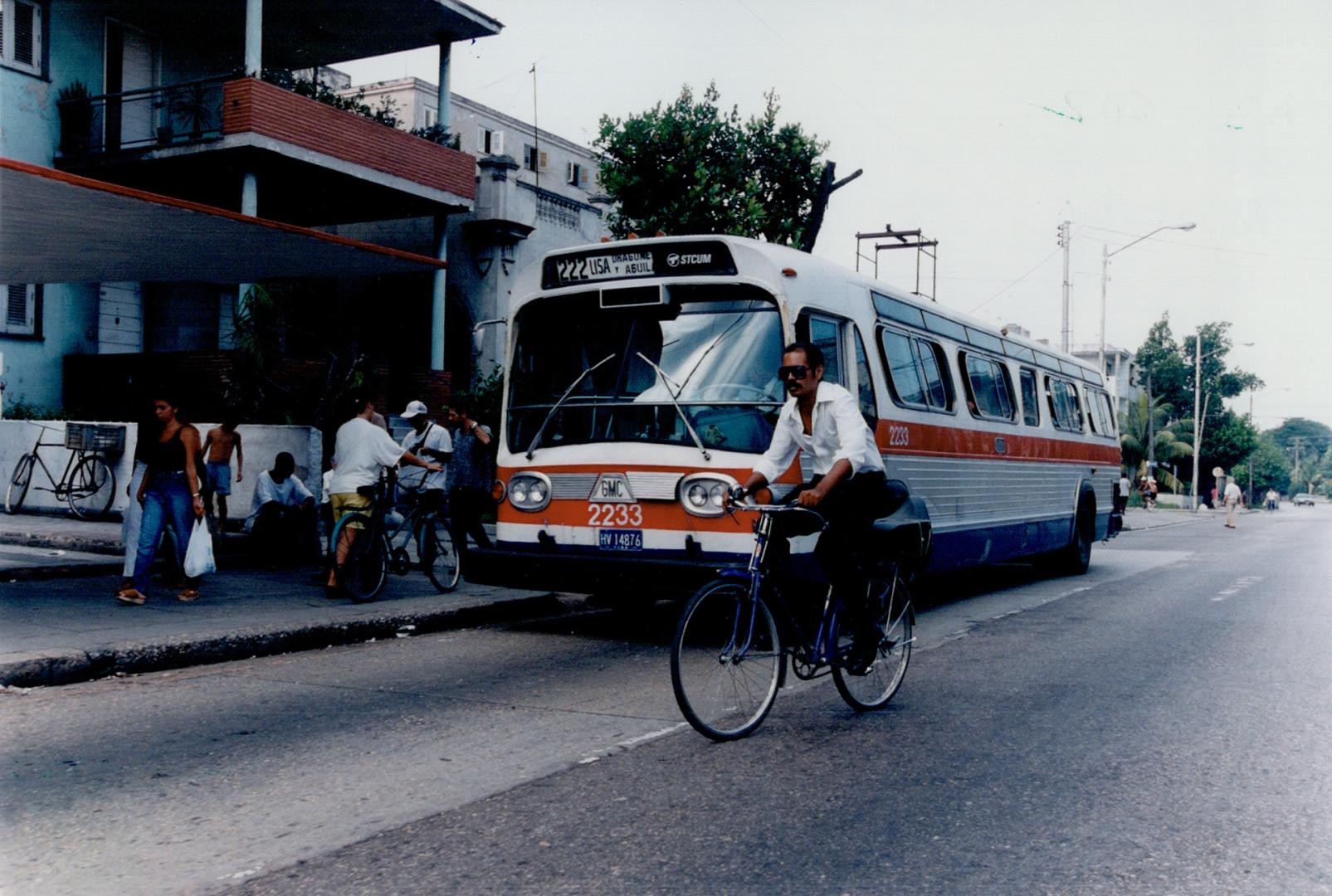 Ex- Montreal bus on streets of Havana