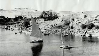 Simple life: One way to see the ancient wonders of the Nile is by felucca, but don't plan your trip to the precise minute - their only power is sail