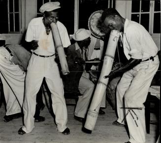 Musicians of the republic of Haiti doing their stuff on the vaccine