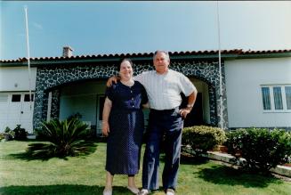 Antonio and Hirondina Medeiros are proud returning home from Canada and being able to afford a big house