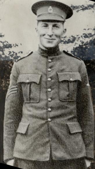 Would have quit. Friends persuaded him to go on. He is shown at Right as a sergeant major in the militia before the last war. When it began, he joined(...)