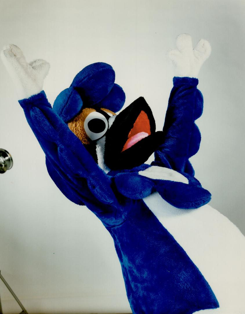 Birdy, B J Blue Jay Mascot – All Items – Digital Archive Ontario