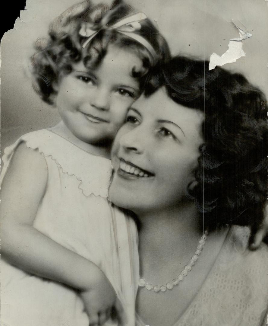 Mrs. George F. Temple and daughter Shirley