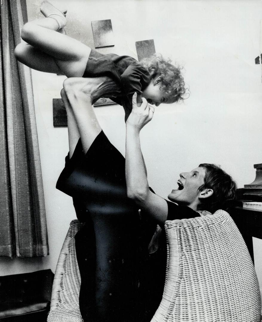 Actress Jackie Burroughs and baby Zoe