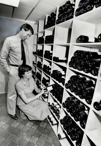 Controlled atmosphere: Jamie and Barbara Burton have 350 bottles stashed in their 7-by-15-foot wine cellar