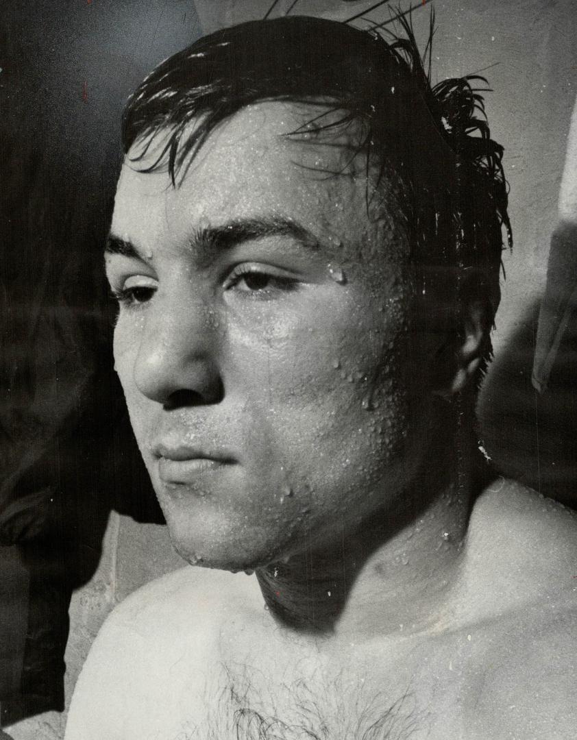 George Chuvalo is working up a sweat