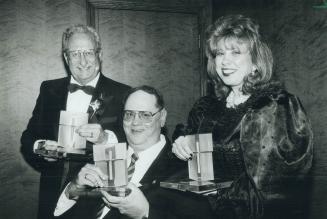Citizens of the year. Reciplents last night of the 1993 Gardiner Awards, named for the first Metro chairman, are Wally Crouter, left, are CFRB, Bill B(...)