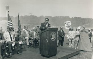 New York State Governor Mario Cuomo unvells plans for the 1