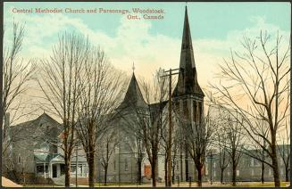 Central Methodist Church and Parsonage, Woodstock, Ontario, Canada