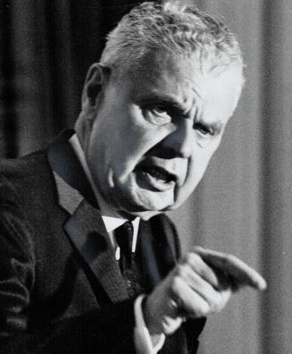 John Diefenbaker. Wants laws to curb gangsters and revolutionaries