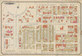 Atlas of the city of Toronto and vicinity from special survey founded on registered plans and showing all building and lot numbers.