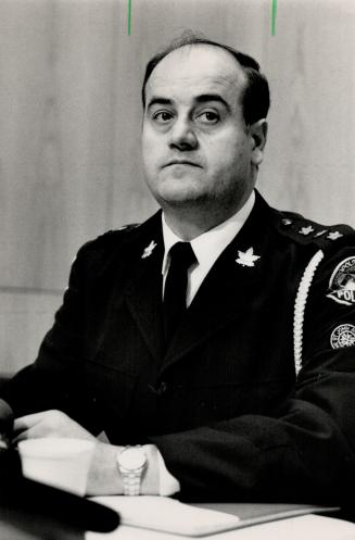 Statistics Furor: Solicitor-General Joan Smith and Wilson Head of the Urban Alliance on Race Relations, middle, criticize figures released by 31 Division head Julian Fantino
