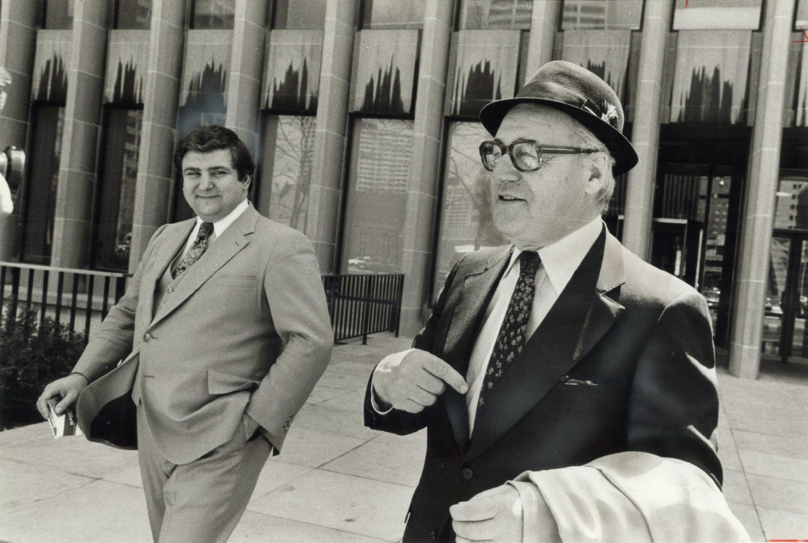'Delighted' lawyer Edward Greenspan, left, and acquitted client Gerard Filion