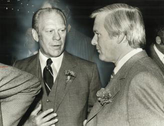 Former U.S. president Gerald Ford, with Premier Bill Davis