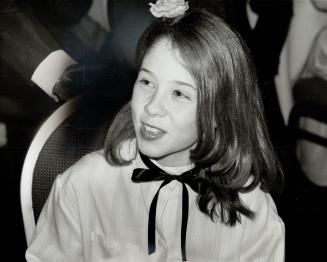 Twelve-year-old Megan Follows attended the awards nervously