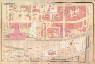 Atlas of the city of Toronto and vicinity from special survey founded on registered plans and showing all building and lot numbers.