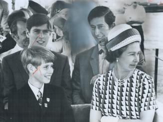 Queen Elizabeth, above, with Prince Charles during their recent tour of Canada