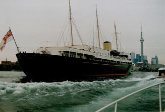 Mobile Home, The royal yacht Britannia sails into Toronto harbor this morning to await the Prince and Princess of Wales and their two sons who arrive in Toronto on wednesday