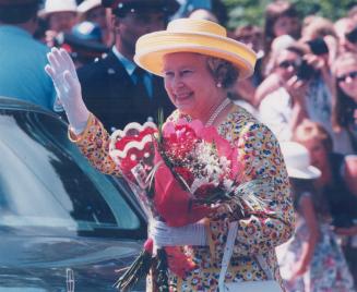 Queen Elizabeth on a royal tour of Canada, 1997