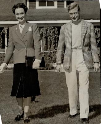 The weather ensured complete privacy for the Duke and Duchess of WIndsor at their ranch at Pekisko, Alta