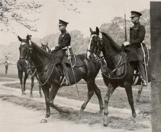 King Edward VIII leaves Hyde, Park after reviewing the Royal Horse Guards