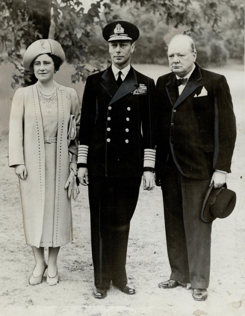 Bombs, Robombs, the Nazis threw everything they had at Britain, but through the island's darkest days the King, the Queen and Prime Minister Churchill remained through it all, steadfast side by side