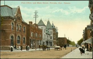 Post Office, and Main Street, Petrolia, Ontario, Canada