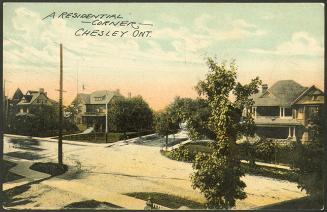 A residential corner, Chesley, Ontario