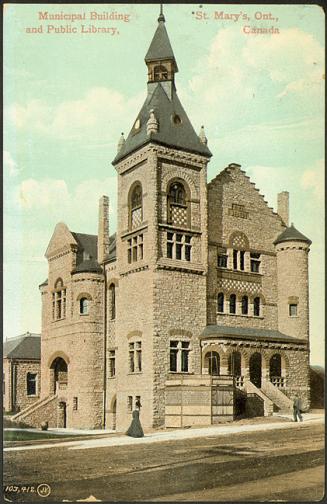 Municipal Building and Public Library, St. Mary's, Ont., Canada.