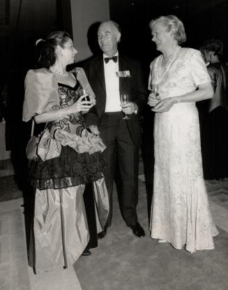 Above, from left, Daniela Bruns, Alastair Gillespie, president of the Canadian Opera Company, and his wife Diana