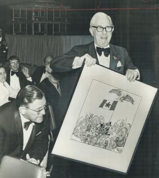 A cartoon by Duncan Macpherson of The Star was on the cover of the 32-page book and program at the banquet for former finance minister Walter Gordon l(...)