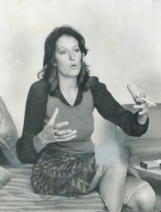 Natural look, to Germaine Greer means rumpled hair, no makup, a purple midi-length skirt and orange stockings rolled to the knees. She says: I'm sick of belying my own intelligence, my own will.''