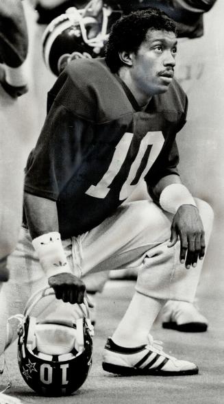 Disappointed: Record-wrecking pass receiver Terry Greer of Argonauts was bypassed by Schenley voters who selected Warren Moon of Edmonton as the outstanding player