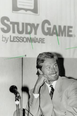 The hirsute one: Hockey star Wayne Gretzky, sporting a new beard, Is in Toronto to promote the Study Game, a video program that involves parents in education