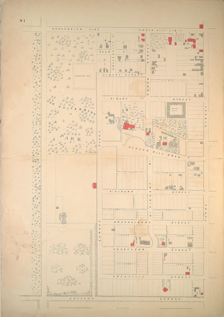 Atlas of the city of Toronto and vicinity.