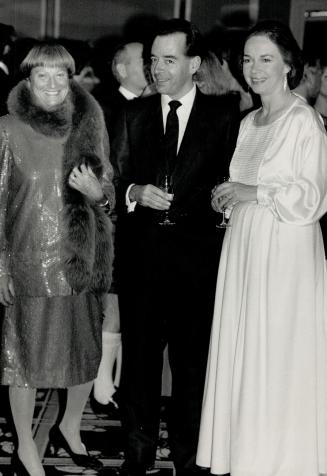 Above, left to right, Nina Kaiden Wright, actor Rod Beattie and actress Martha Henry