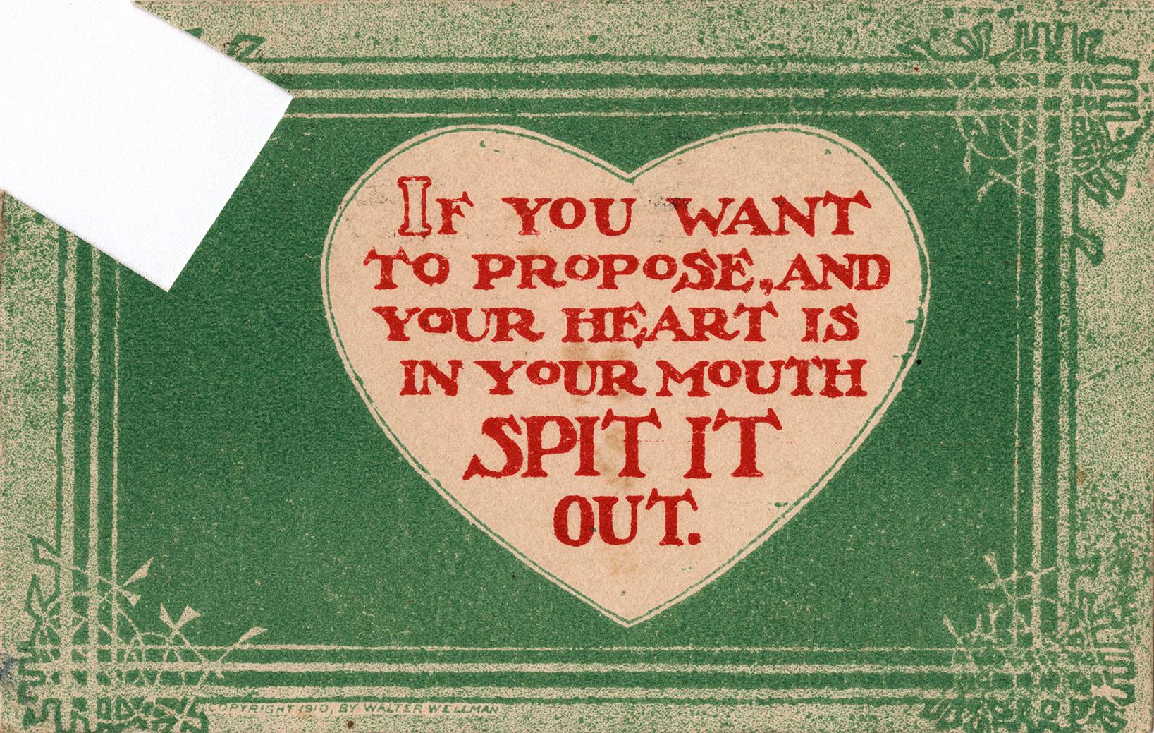 If you want to propose
