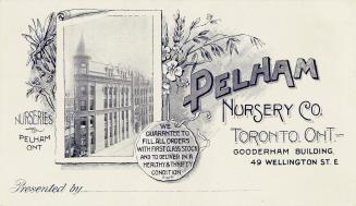 Illustration of the Gooderham Flatiron building in Toronto at 49 Wellington East where the Pelh ...