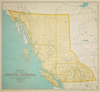 Sketch map of the province of British Columbia