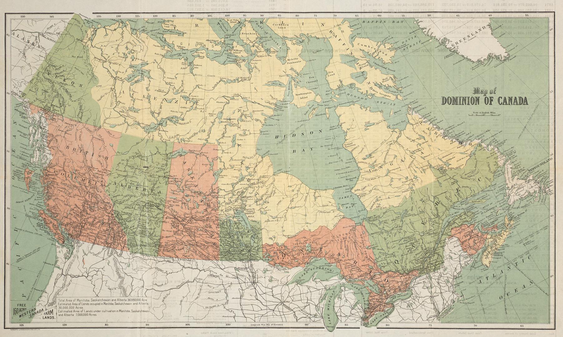Map of Dominion of Canada