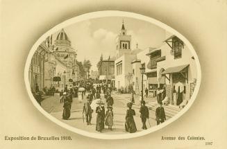 Exposition universelle et internationale de Bruxelles, Avenue des colonies, 1910