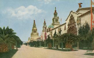 Palm avenue at the Panama Pacific International Exposition, San Francisco, 1915