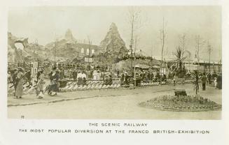 Scenic railway, the most popular diversion at the Franco-British Exhibition
