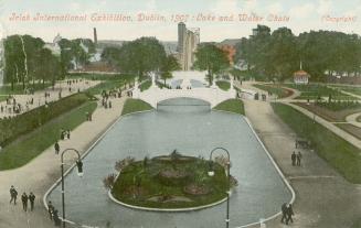 Irish International Exhibition, Dublin, 1907 : Lake and water chute