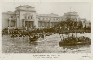 Canadian building from the lake, British Empire Exhibition, 1924