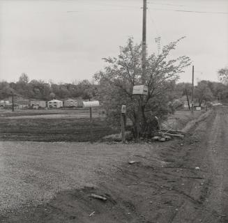 Varsity Road, looking southeast from Doran Avenue (which runs off to the left)