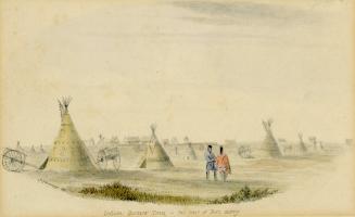 Indian Hunters' Tents, rear of Fort Garry