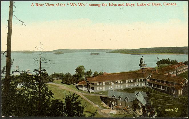 A rear view of the ''Wa Wa'' among the Isles and Bays, Lake of Bays, Canada